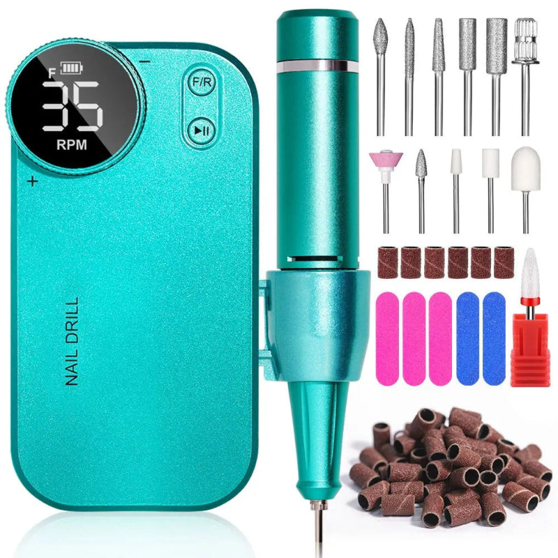 Kit Ponceuse à Ongles bleu