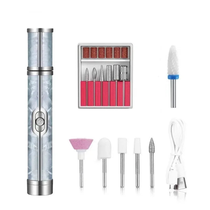 Petite Ponceuse à Ongle bleu