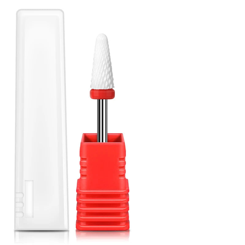 Embout Ceramique Ponceuse Ongle Conique Grain Fin