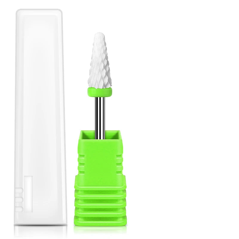 Embout Ceramique Ponceuse Ongle Conique Grain Gros Rugueux