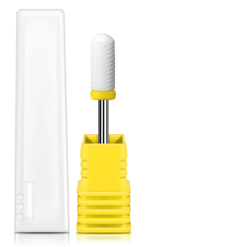 Embout Ceramique Ponceuse Ongle Cylindre Arrondi Grain Extra Fin
