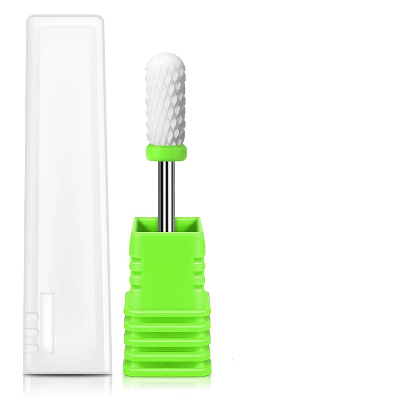 Embout Ceramique Ponceuse Ongle Cylindre Arrondi Grain Gros Rugueux