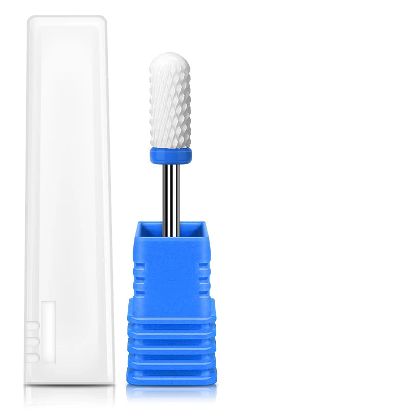 Embout Ceramique Ponceuse Ongle Cylindre Arrondi Grain Moyen Polyvalent