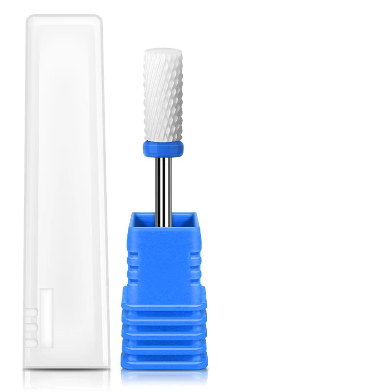 Embout Ceramique Ponceuse Ongle Cylindre Grain Moyen Polyvalent