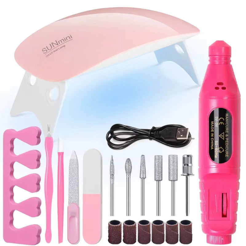 Kit Lampe UV Ongles et ponceuse