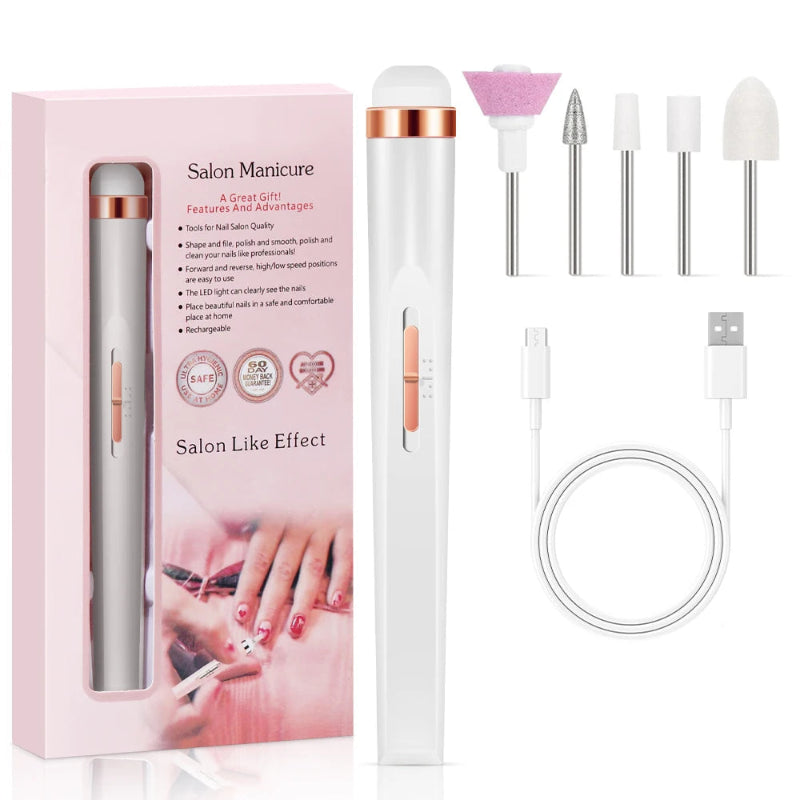 Mini Ponceuse Ongle blanc