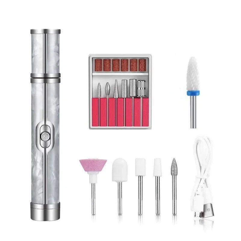 Petite Ponceuse à Ongle gris