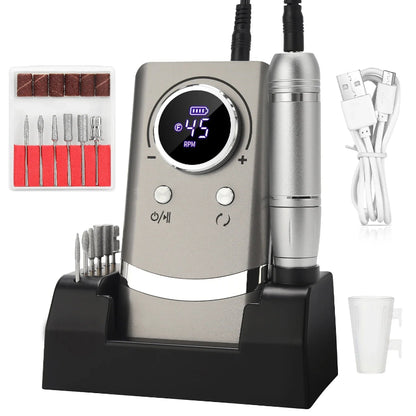 Ponceuse Electrique Ongle Professionnelle​ gris