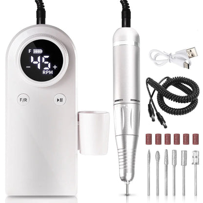 Ponceuse Ongle Pied Professionnelle blanc