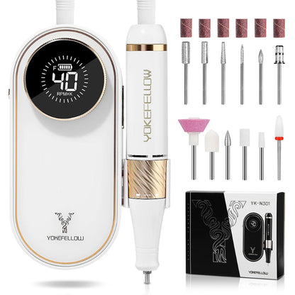 Ponceuse Ongle Professionnelle 40000 tours blanc