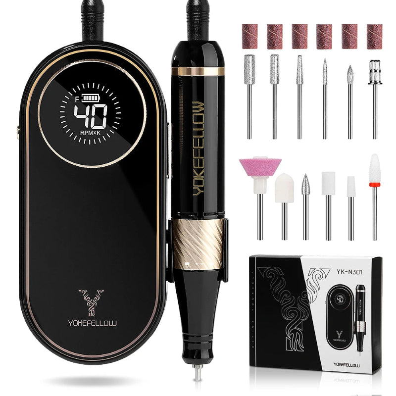 Ponceuse Ongle Professionnelle 40000 tours noir