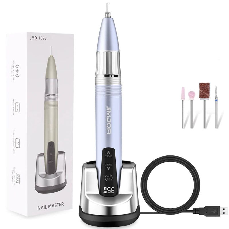 Ponceuse Ongle Sans Fil bleu