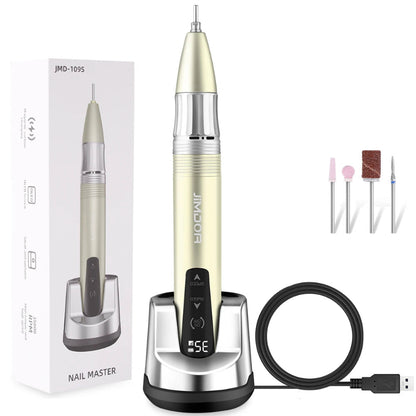 Ponceuse Ongle Sans Fil doré