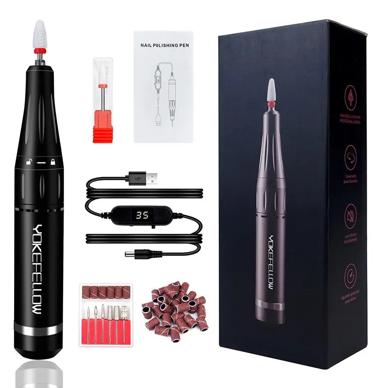 Ponceuse Ongle Semi Permanent​ noir