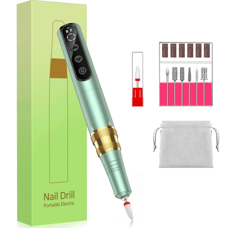 Ponceuse à Ongle Portable vert clair