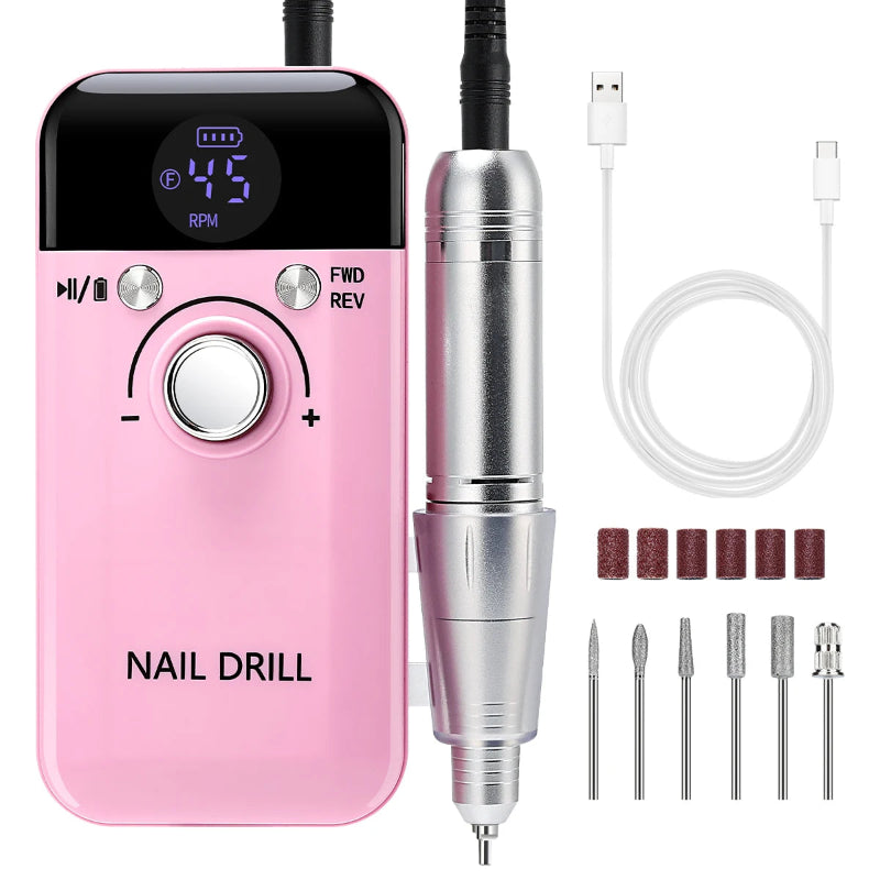 Ponceuse pour Manucure rose